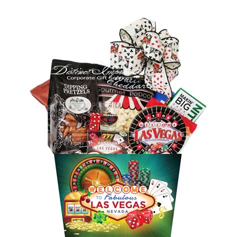 las vegas themed gift baskets